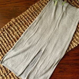 Free People Midi Sweater Skirt. Grey.